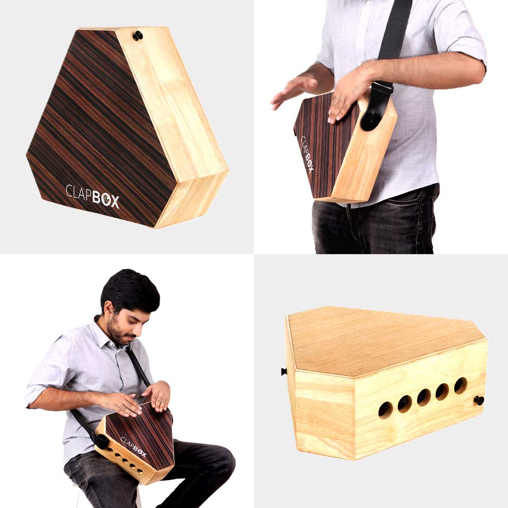 Cajon Main Drum Cajon De Voyage Meinl TCAJ1BK - Hand Drum Plat Avec Timbres De Caisse Claire Cajon Instrument Musique